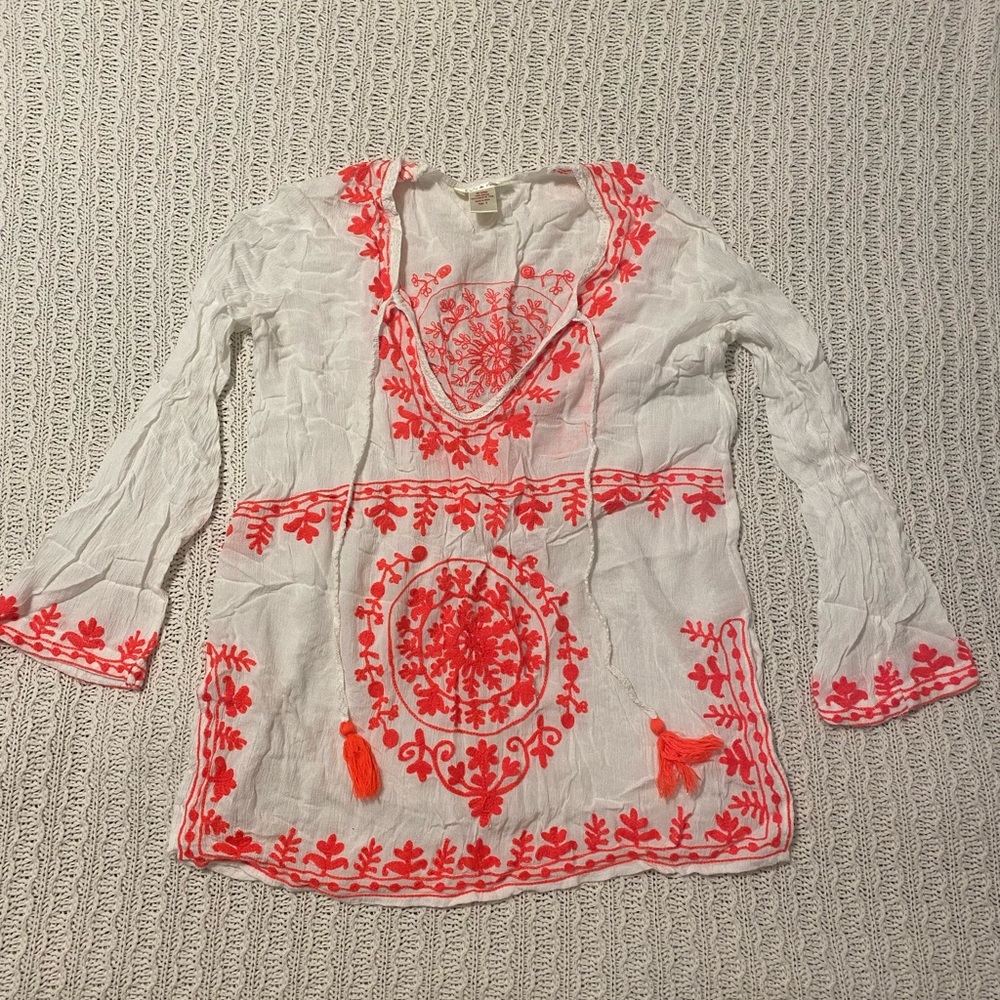 Medallion swim coverup